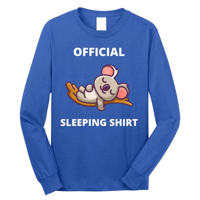 Cute Animal Sleeping Shirt Koala Bear Long Sleeve Shirt