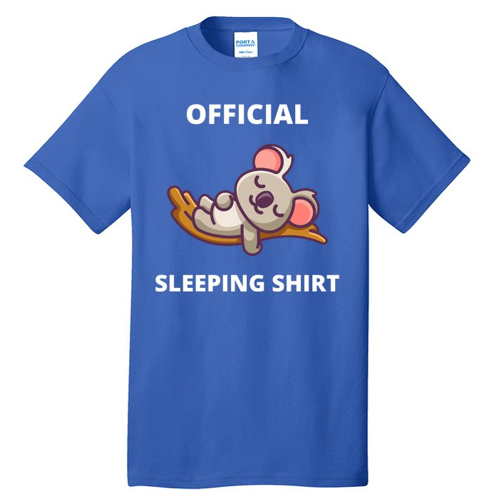 Cute Animal Sleeping Shirt Koala Bear Tall T-Shirt