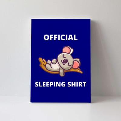 Cute Animal Sleeping Shirt Koala Bear Canvas