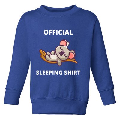 Cute Animal Sleeping Shirt Koala Bear Toddler Sweatshirt