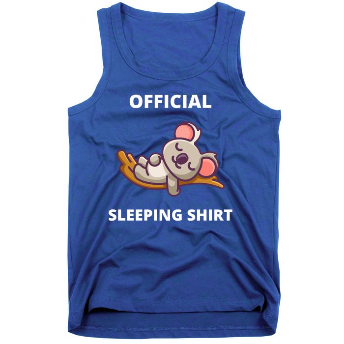 Cute Animal Sleeping Shirt Koala Bear Tank Top