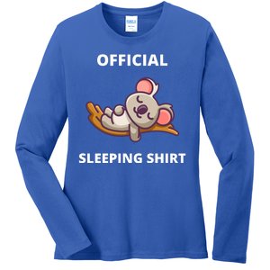 Cute Animal Sleeping Shirt Koala Bear Ladies Long Sleeve Shirt