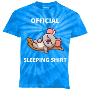 Cute Animal Sleeping Shirt Koala Bear Kids Tie-Dye T-Shirt