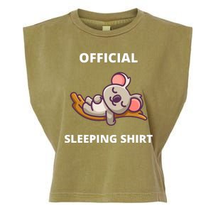 Cute Animal Sleeping Shirt Koala Bear Garment-Dyed Women's Muscle Tee