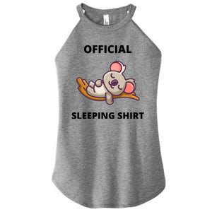 Cute Animal Sleeping Shirt Koala Bear Women's Perfect Tri Rocker Tank