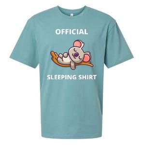 Cute Animal Sleeping Shirt Koala Bear Sueded Cloud Jersey T-Shirt