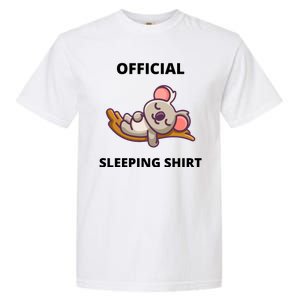 Cute Animal Sleeping Shirt Koala Bear Garment-Dyed Heavyweight T-Shirt