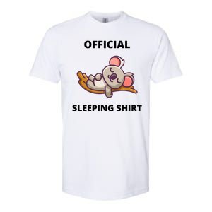 Cute Animal Sleeping Shirt Koala Bear Softstyle CVC T-Shirt