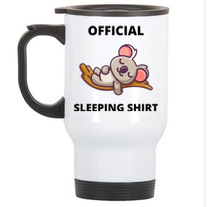 Cute Animal Sleeping Shirt Koala Bear Stainless Steel Travel Mug