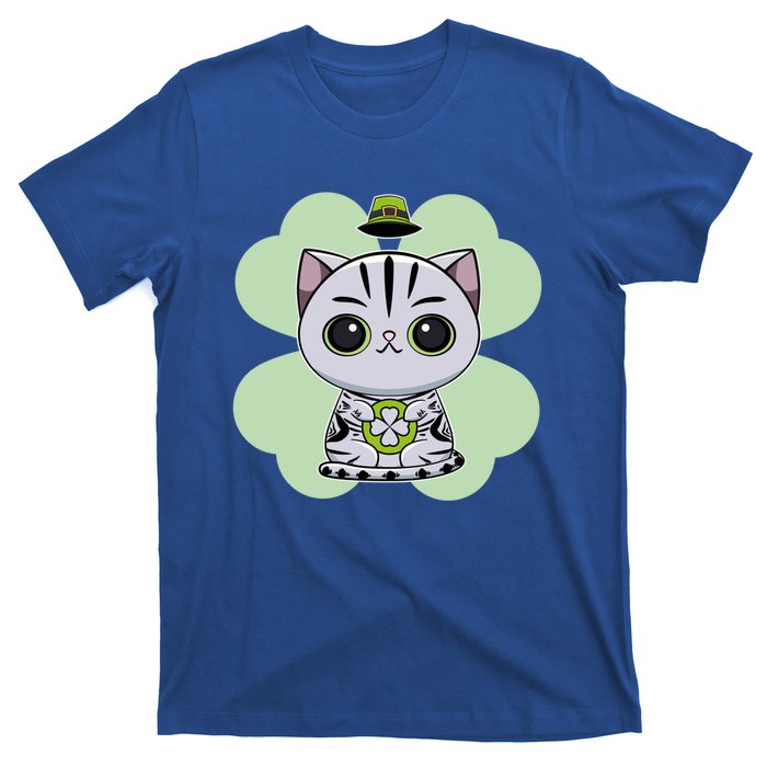 Cute American Shorthair Cat St Patricks Day Gift T-Shirt