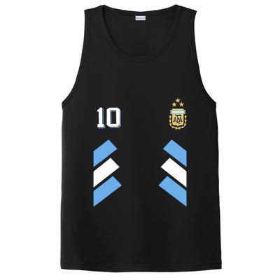 Cool Argentina Soccer Jersey 10 PosiCharge Competitor Tank