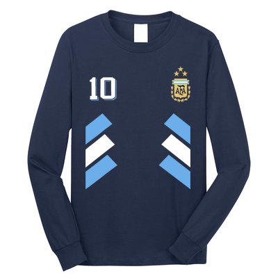 Cool Argentina Soccer Jersey 10 Long Sleeve Shirt