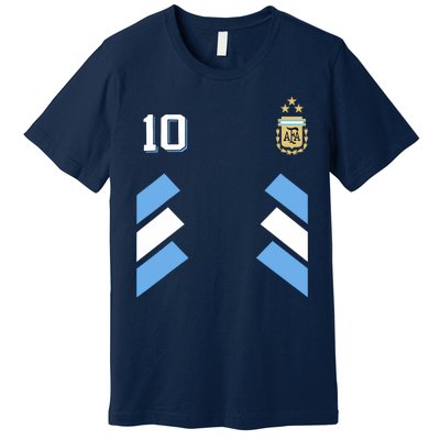 Cool Argentina Soccer Jersey 10 Premium T-Shirt