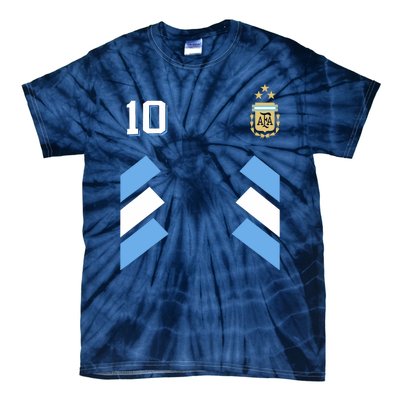 Cool Argentina Soccer Jersey 10 Tie-Dye T-Shirt