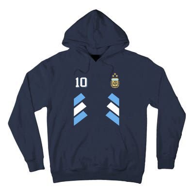 Cool Argentina Soccer Jersey 10 Tall Hoodie