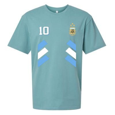 Cool Argentina Soccer Jersey 10 Sueded Cloud Jersey T-Shirt