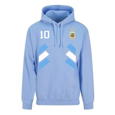 Cool Argentina Soccer Jersey 10 Unisex Surf Hoodie