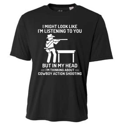 Cowboy Action Shooting In My Head Western Cooling Performance Crew T-Shirt