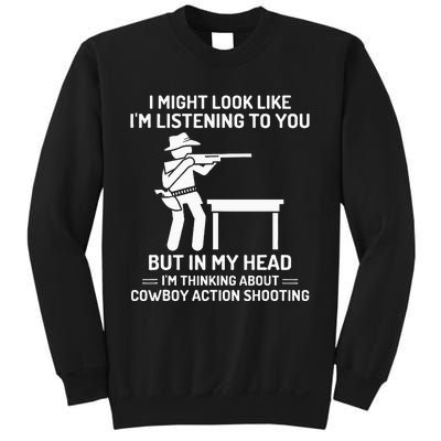 Cowboy Action Shooting In My Head Western Sweatshirt