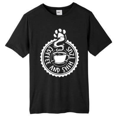 Coffee And Shih Tzus Shih Tzu Tall Fusion ChromaSoft Performance T-Shirt