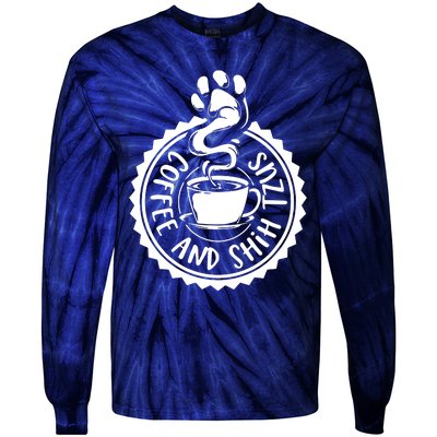 Coffee And Shih Tzus Shih Tzu Tie-Dye Long Sleeve Shirt