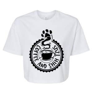 Coffee And Shih Tzus Shih Tzu Bella+Canvas Jersey Crop Tee