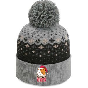 Cat A Santa Hat And All I Want For Christmas Is Meow Great Gift The Baniff Cuffed Pom Beanie