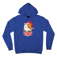 Cat A Santa Hat And All I Want For Christmas Is Meow Great Gift Hoodie