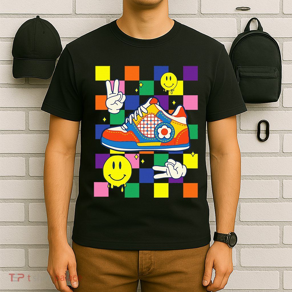 Core Aesthetic Sneaker Fabric Patches Alt Clothing T-Shirt