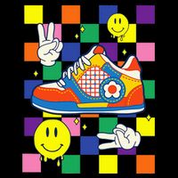 Core Aesthetic Sneaker Fabric Patches Alt Clothing Drawstring Bag