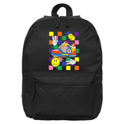 Core Aesthetic Sneaker Fabric Patches Alt Clothing 16 in Basic Backpack
