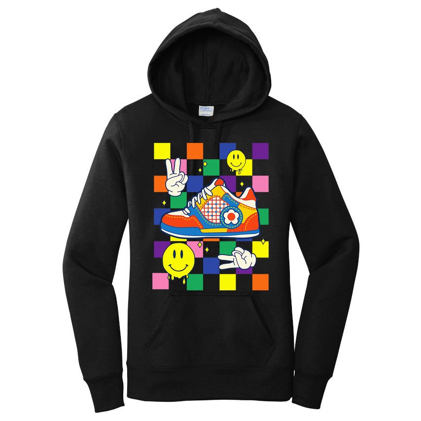 Core Aesthetic Sneaker Fabric Patches Alt Clothing Women's Pullover Hoodie