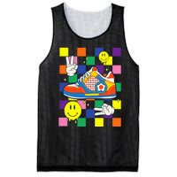 Core Aesthetic Sneaker Fabric Patches Alt Clothing Mesh Reversible Basketball Jersey Tank