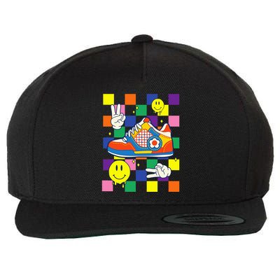 Core Aesthetic Sneaker Fabric Patches Alt Clothing Wool Snapback Cap