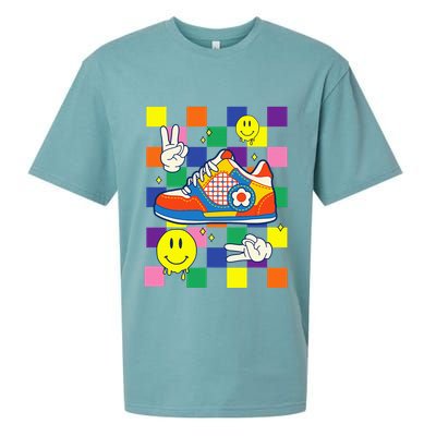 Core Aesthetic Sneaker Fabric Patches Alt Clothing Sueded Cloud Jersey T-Shirt