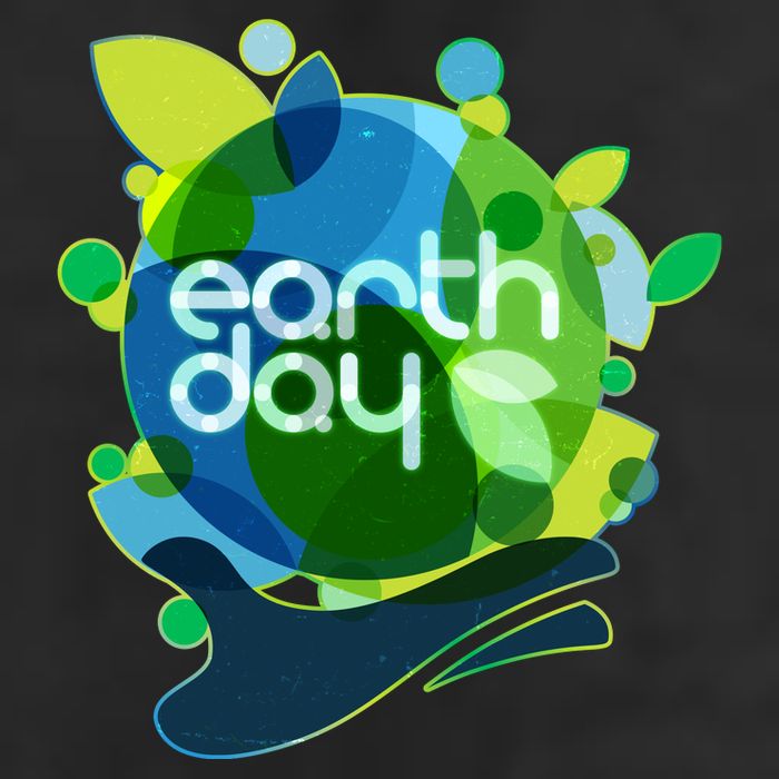 Cool Abstract Shapes Earth Day 7 Panel Mesh Trucker Snapback Hat