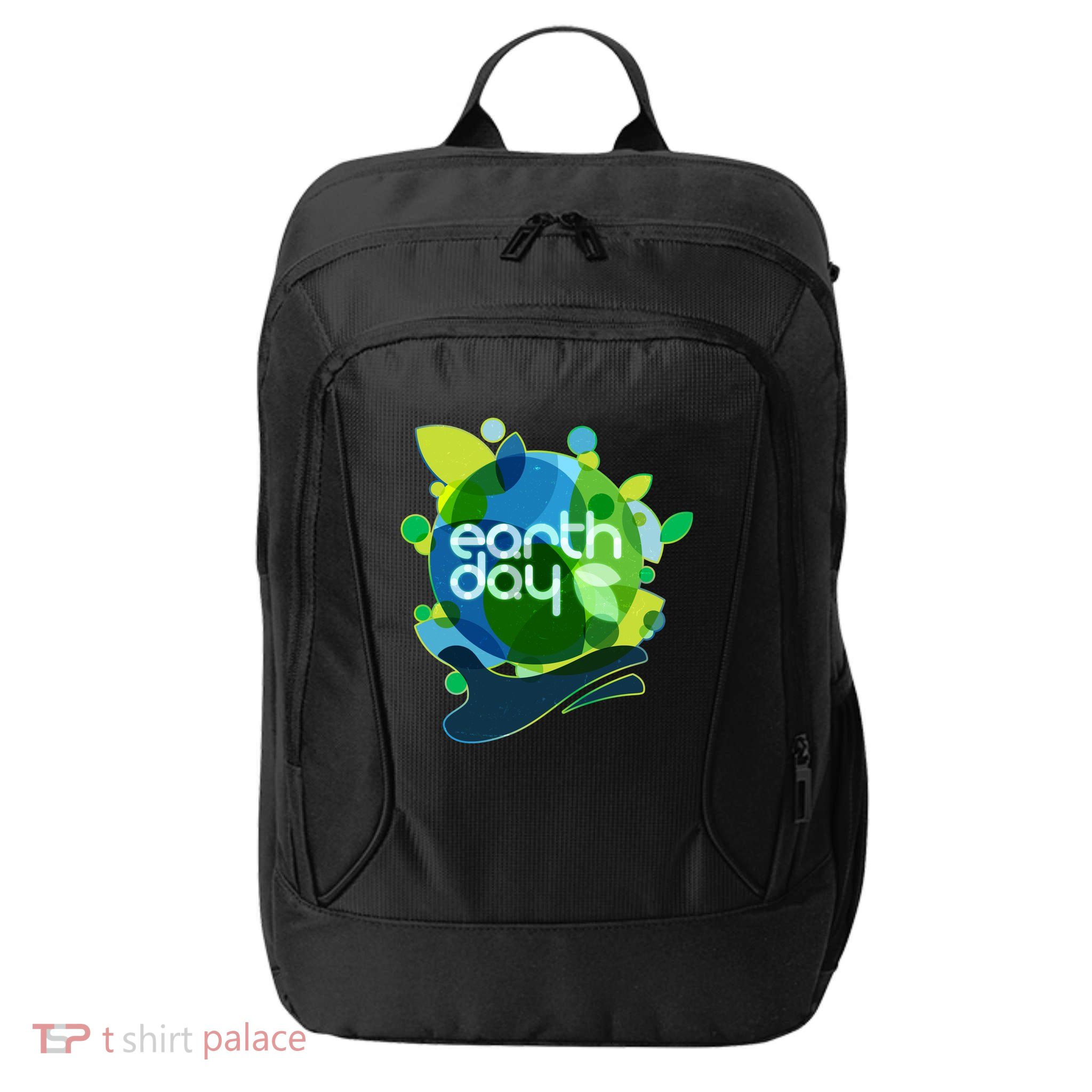 Cool Abstract Shapes Earth Day City Backpack