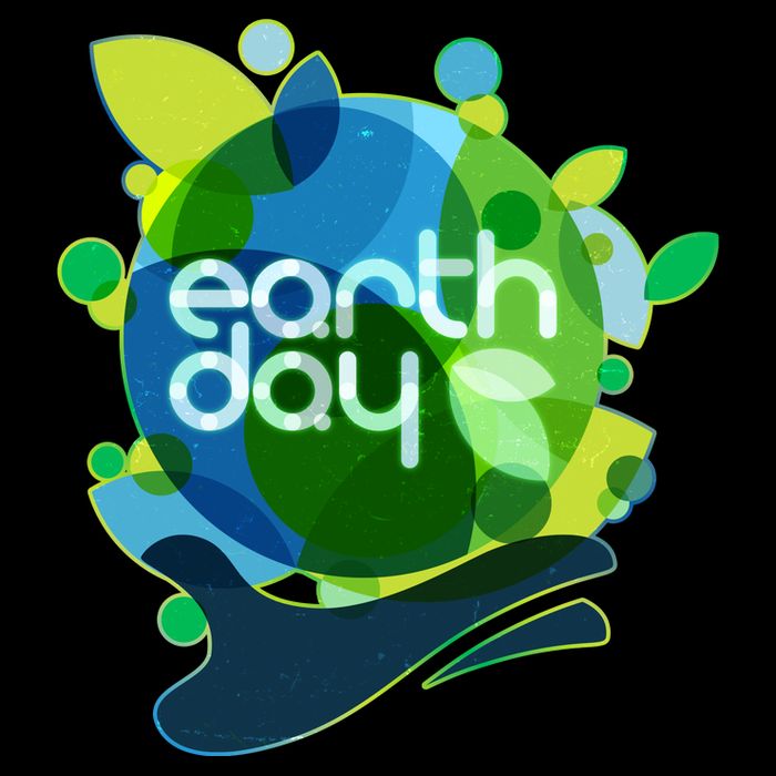 Cool Abstract Shapes Earth Day Drawstring Bag
