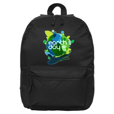 Cool Abstract Shapes Earth Day 16 in Basic Backpack