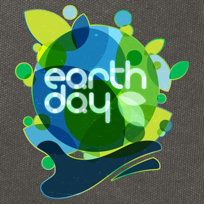Cool Abstract Shapes Earth Day Cotton Canvas Backpack