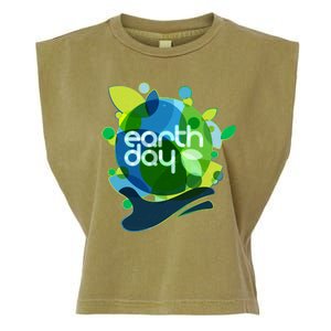 Cool Abstract Shapes Earth Day Garment-Dyed Women's Muscle Tee