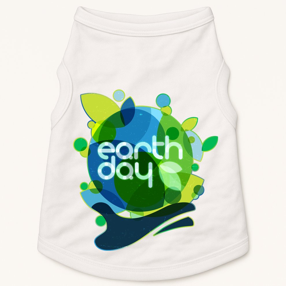 Cool Abstract Shapes Earth Day Doggie Tank