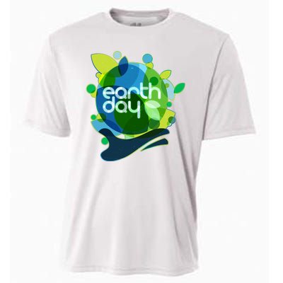 Cool Abstract Shapes Earth Day Cooling Performance Crew T-Shirt