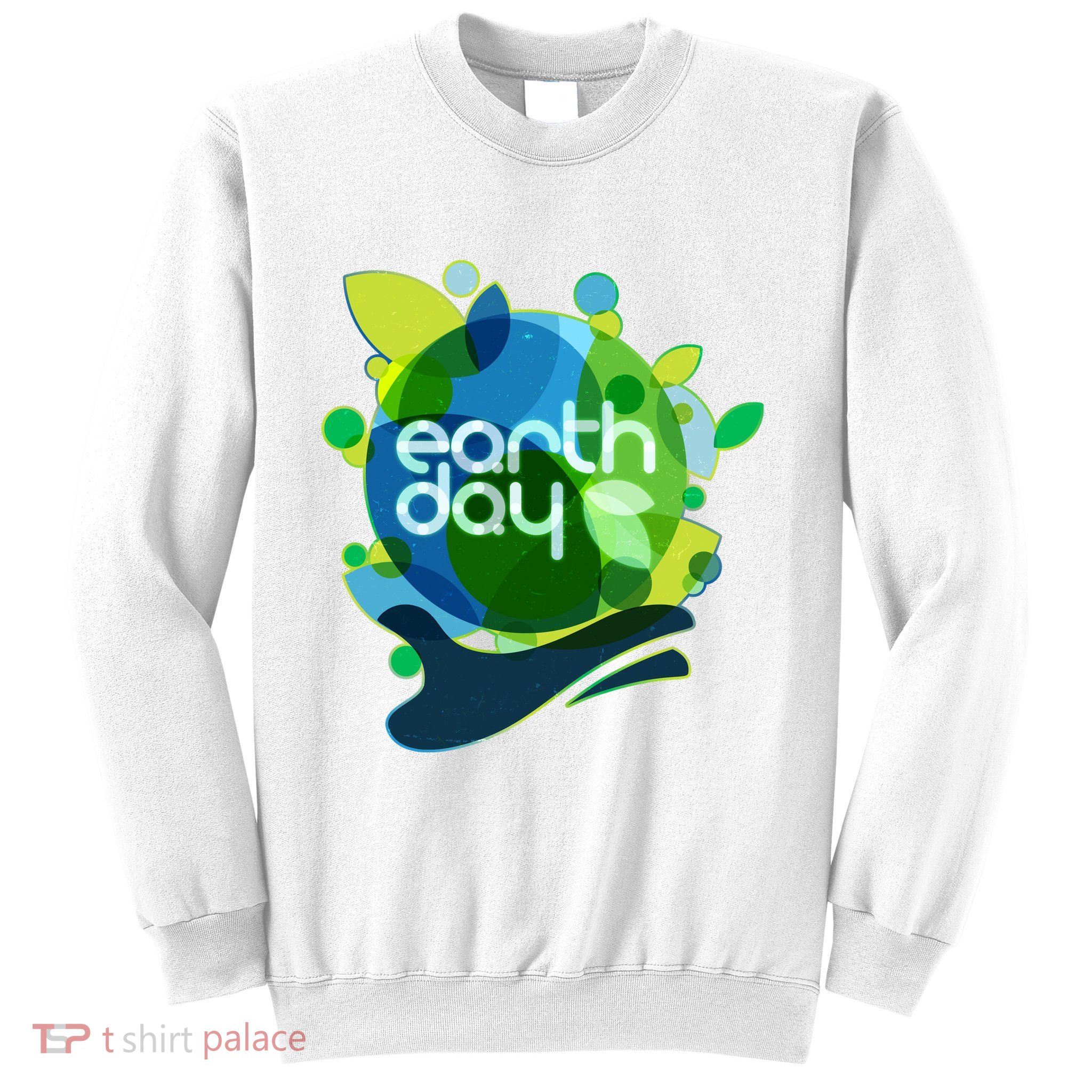 Cool Abstract Shapes Earth Day Sweatshirt