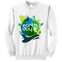 Cool Abstract Shapes Earth Day Sweatshirt