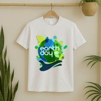 Cool Abstract Shapes Earth Day T-Shirt