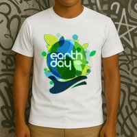 Cool Abstract Shapes Earth Day T-Shirt