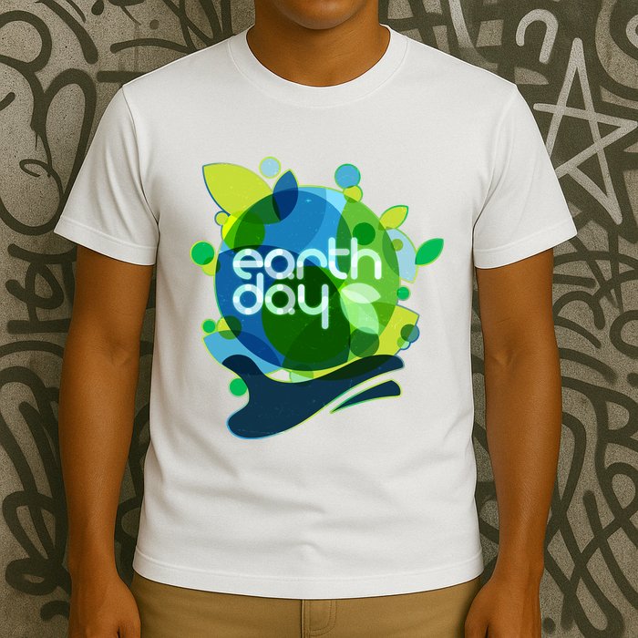 Cool Abstract Shapes Earth Day T-Shirt