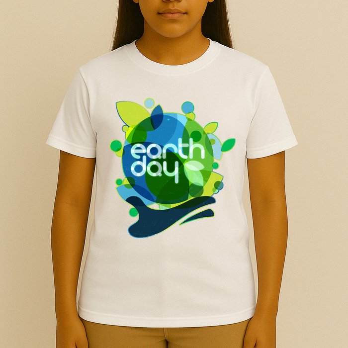 Cool Abstract Shapes Earth Day T-Shirt