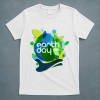 Cool Abstract Shapes Earth Day T-Shirt